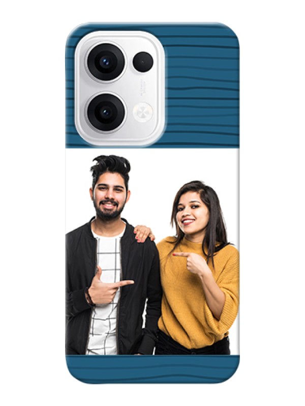 Custom Oppo Reno 13 5G Custom Hard Phone Case - Blue Pattern Cover Design