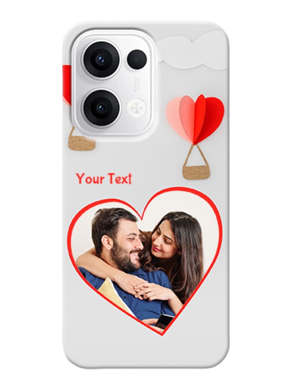 Custom Oppo Reno 13 5G Custom Hard Phone Case - Parachute Love Design