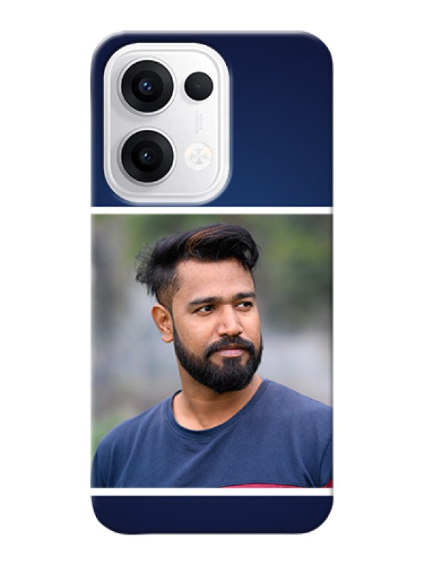 Custom Oppo Reno 13 5G Custom Hard Phone Case - Simple Royal Blue Design