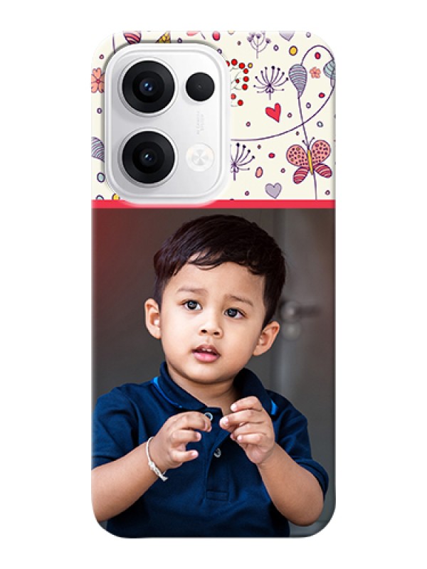 Custom Oppo Reno 13 5G Custom Hard Phone Case - Premium Floral Design