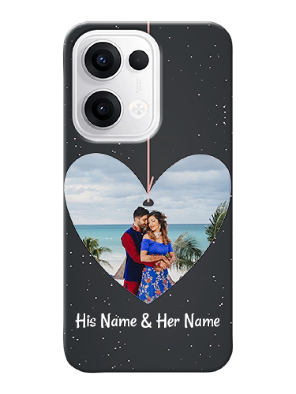 Custom Oppo Reno 13 5G Custom Hard Phone Case - Hanging Heart Design