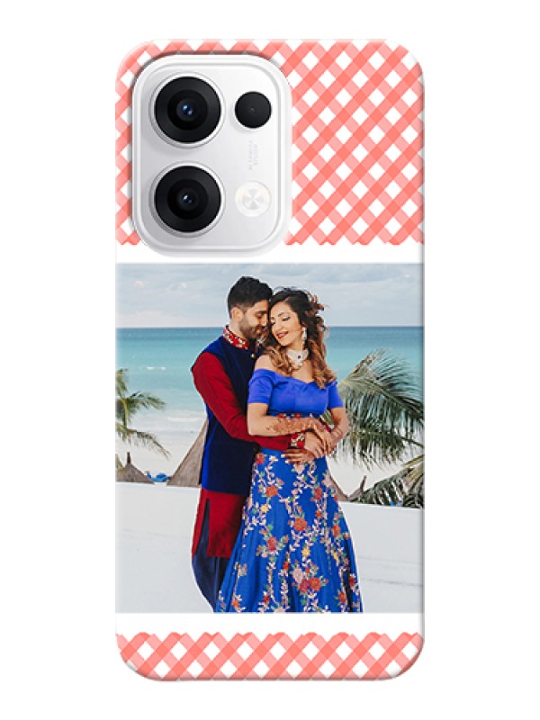 Custom Oppo Reno 13 5G Custom Hard Phone Case - Pink Pattern Design