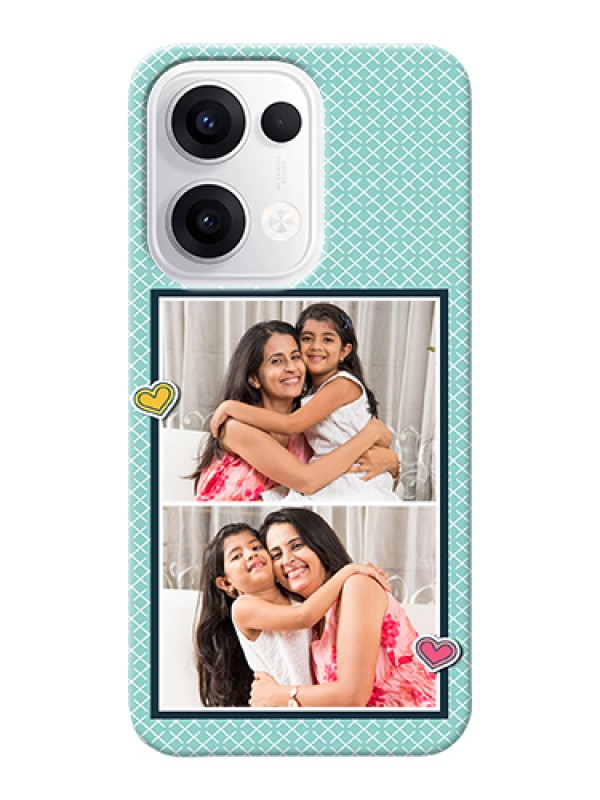 Custom Oppo Reno 13 5G Custom Hard Phone Case - 2 Image Holder With Pattern Design