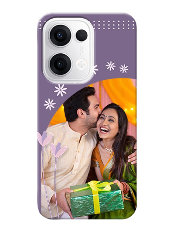 Custom Oppo Reno 13 5G Custom Hard Phone Case - Lavender Flowers Design