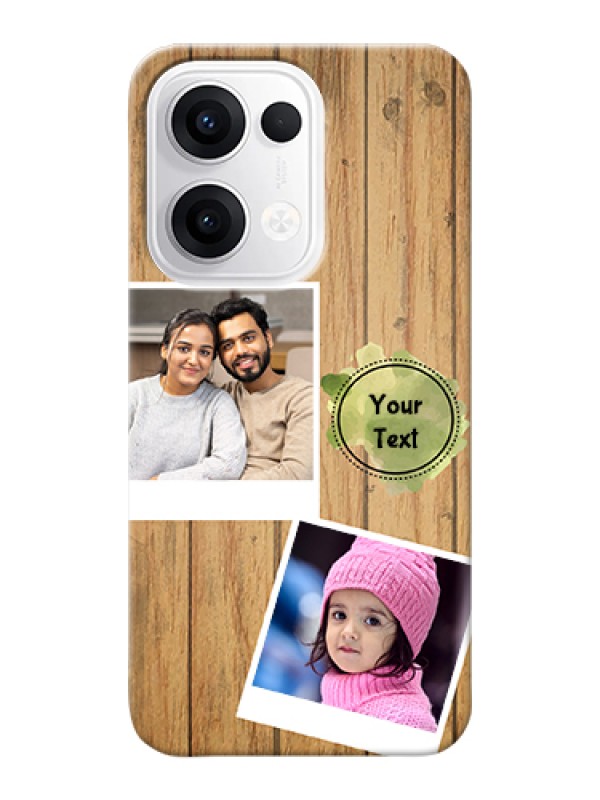 Custom Oppo Reno 13 5G Custom Hard Phone Case - Wooden Texture Design