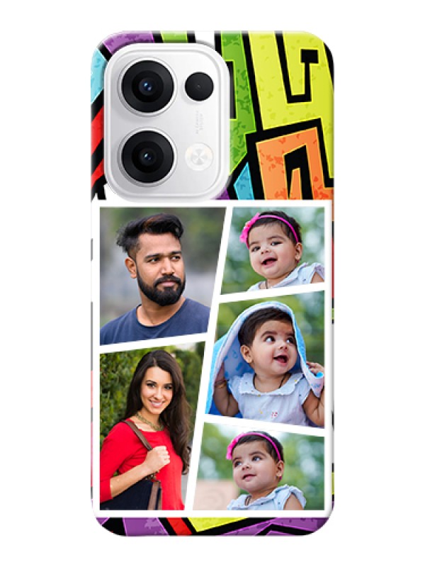 Custom Oppo Reno 13 5G Custom Hard Phone Case - Graffiti Pattern Design