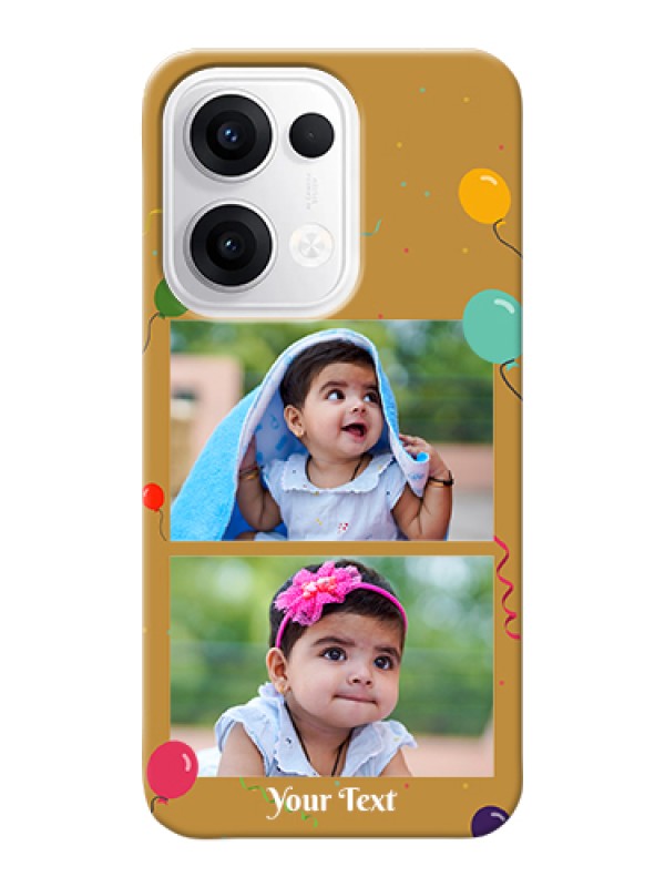 Custom Oppo Reno 13 5G Custom Hard Phone Case - Image Holder With Birthday Celebrations Design