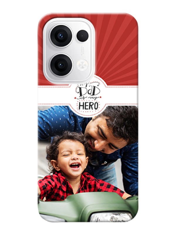 Custom Oppo Reno 13 5G Custom Hard Phone Case - My Dad Hero Design
