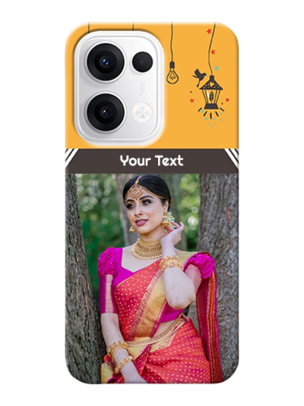 Custom Oppo Reno 13 5G Custom Hard Phone Case - With Family Picture And Icons