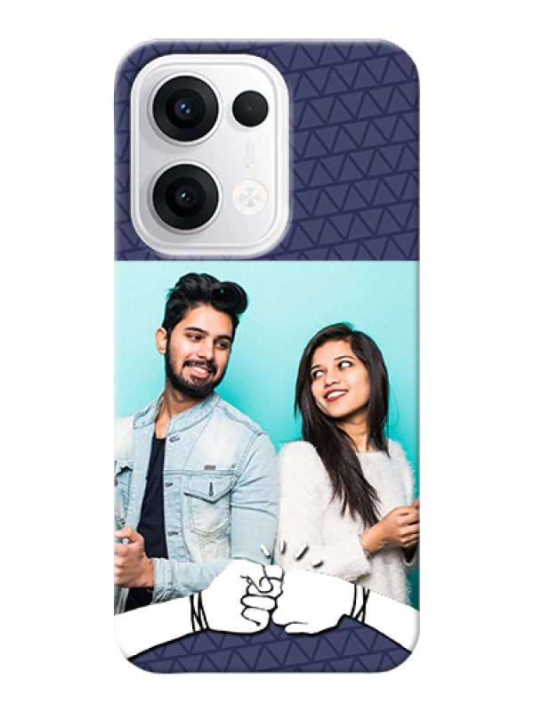 Custom Oppo Reno 13 5G Custom Hard Phone Case - With Best Friends Design