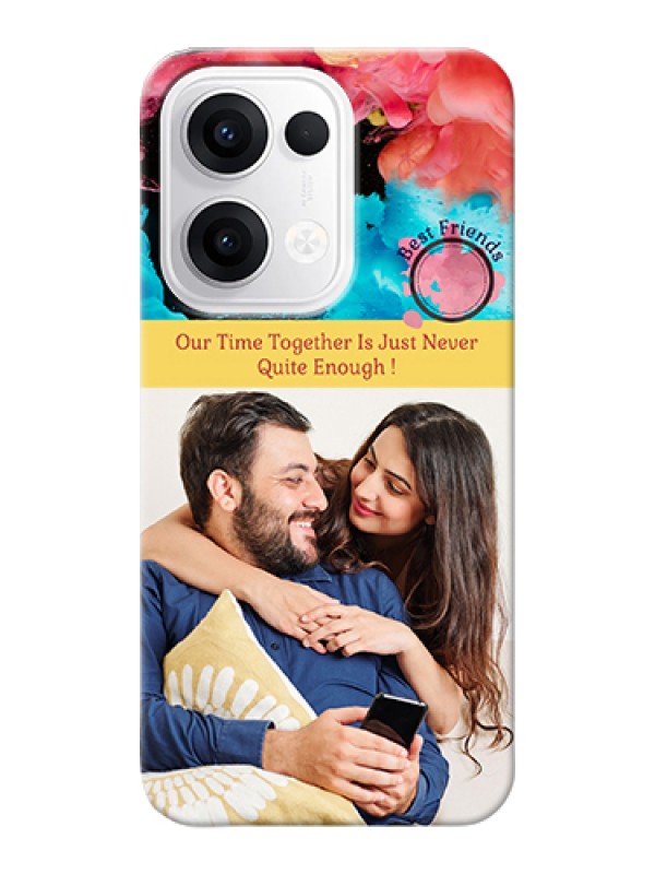 Custom Oppo Reno 13 5G Custom Hard Phone Case - Quote With Acrylic Painting Design