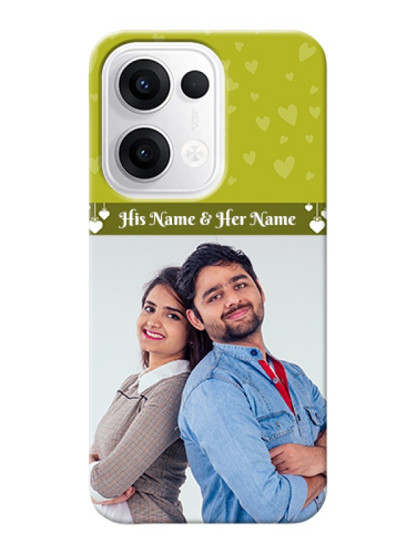 Custom Oppo Reno 13 5G Custom Hard Phone Case - You & Me Heart Design