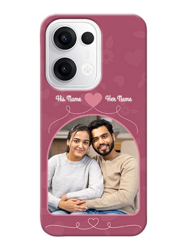 Custom Oppo Reno 13 5G Custom Hard Phone Case - Love Floral Design