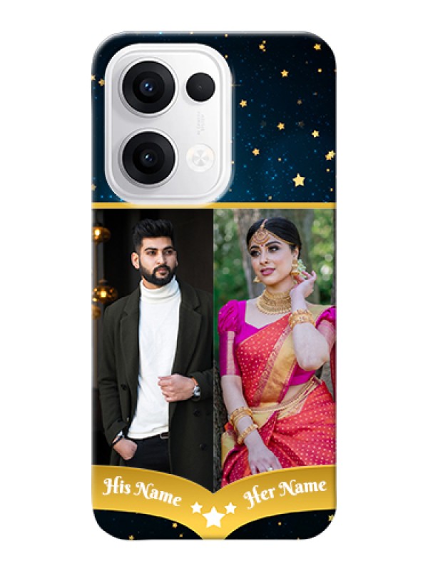 Custom Oppo Reno 13 5G Custom Hard Phone Case - Galaxy Stars Backdrop Design