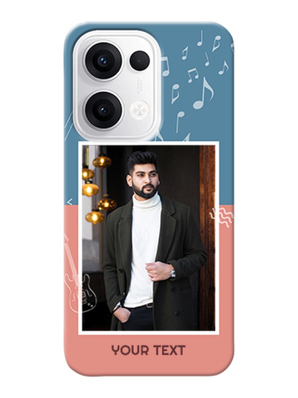 Custom Oppo Reno 13 5G Custom Hard Phone Case - With Color Musical Note Design