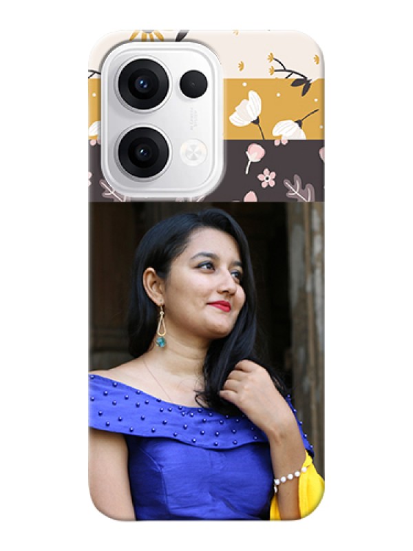 Custom Oppo Reno 13 5G Custom Hard Phone Case - Stylish Floral Design