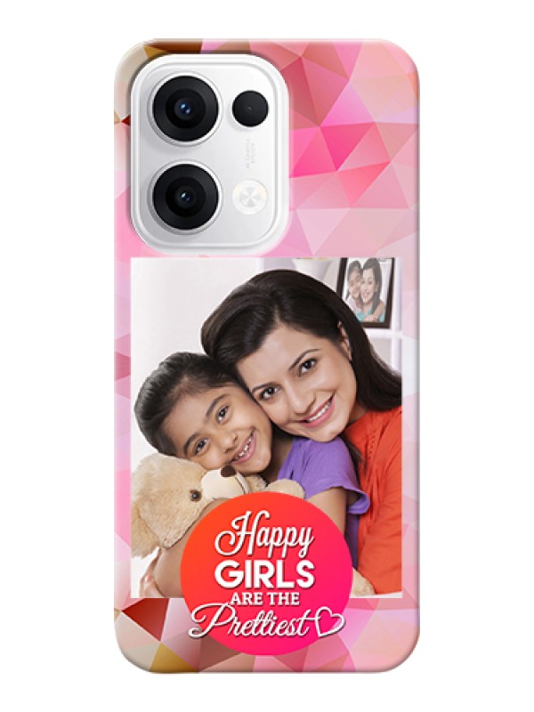 Custom Oppo Reno 13 5G Custom Hard Phone Case - Abstract Triangle Design