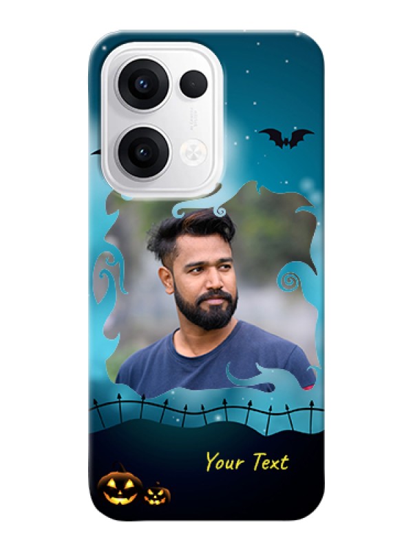 Custom Oppo Reno 13 5G Custom Hard Phone Case - Halloween Frame Design