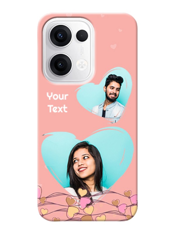 Custom Oppo Reno 13 5G Custom Hard Phone Case - Love Doodle Design