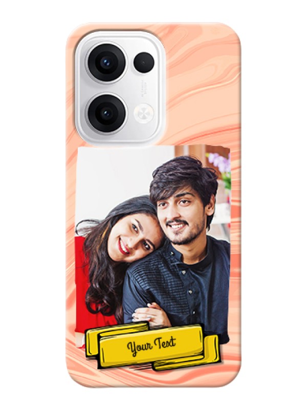 Custom Oppo Reno 13 5G Custom Hard Phone Case - Marble Texture Design