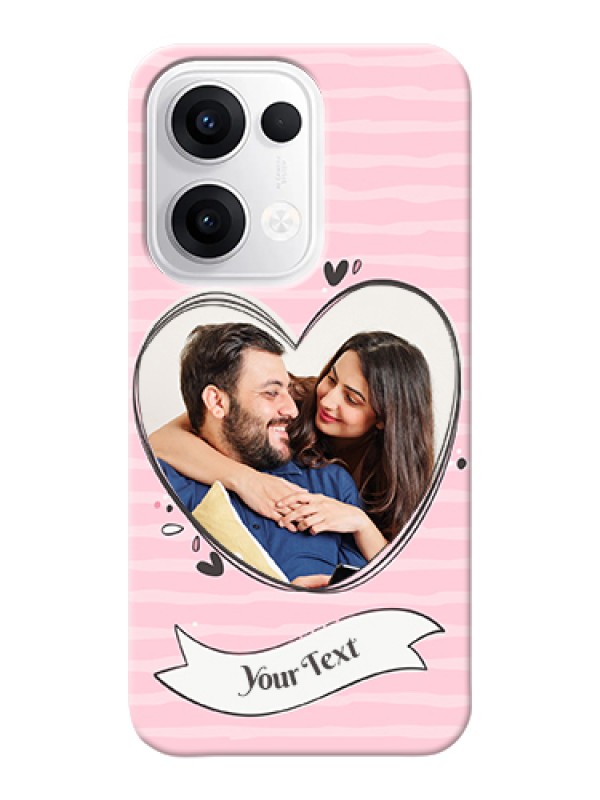Custom Oppo Reno 13 5G Custom Hard Phone Case - Vintage Heart Design