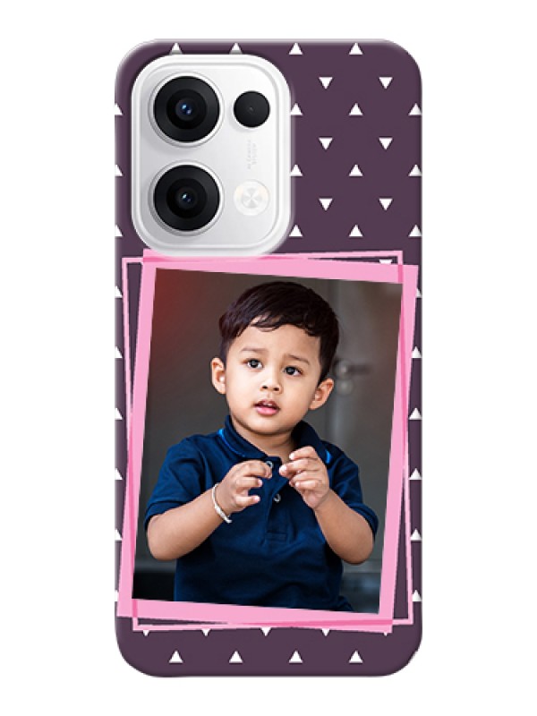 Custom Oppo Reno 13 5G Custom Hard Phone Case - Triangle Pattern Dotted Design