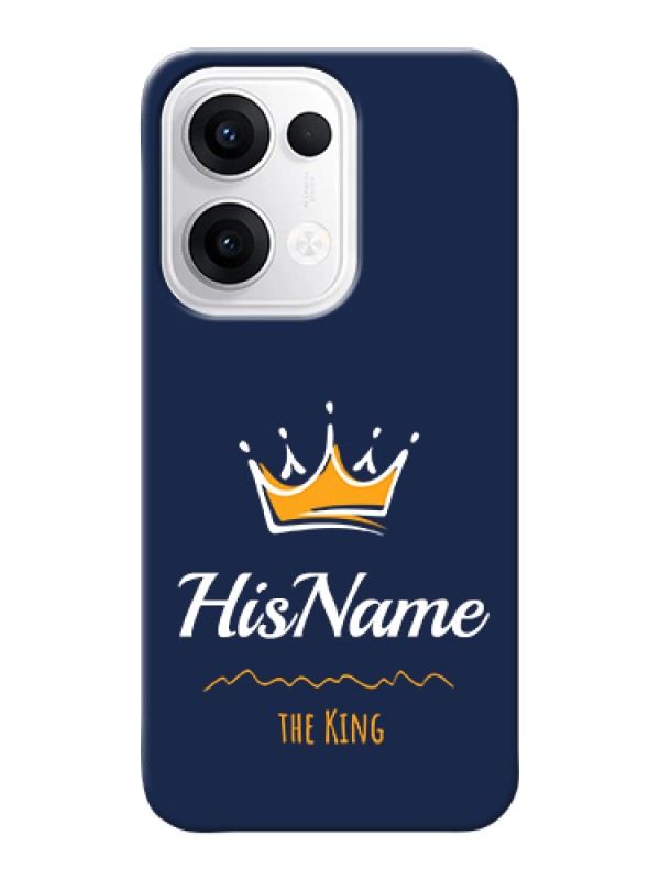 Custom Oppo Reno 13 5G Custom Hard Phone Case - King With Name Design