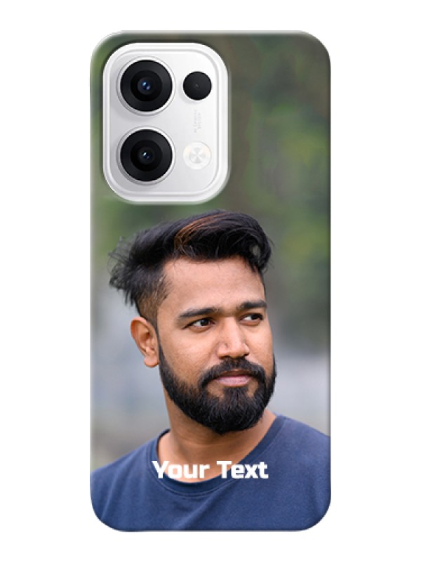 Custom Oppo Reno 13 5G Custom Hard Phone Case - Photo With Text Design