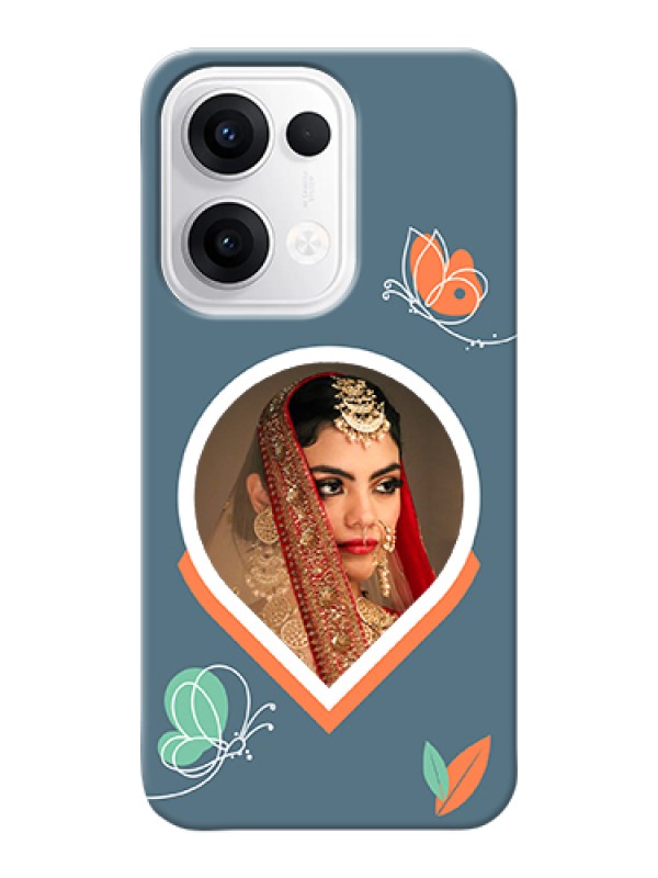 Custom Oppo Reno 13 5G Custom Hard Phone Case - Droplet Butterflies Design