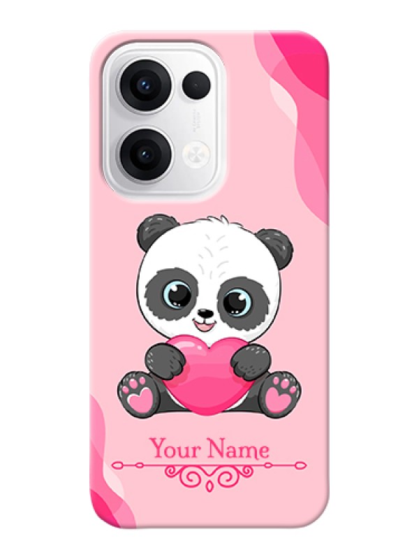 Custom Oppo Reno 13 5G Custom Hard Phone Case - Cute Panda Design