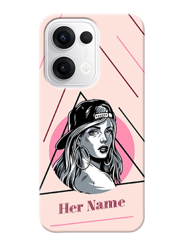 Custom Oppo Reno 13 5G Custom Hard Phone Case - Rockstar Girl Design