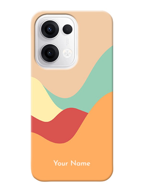 Custom Oppo Reno 13 5G Custom Hard Phone Case - Ocean Waves Multi - Colour Design