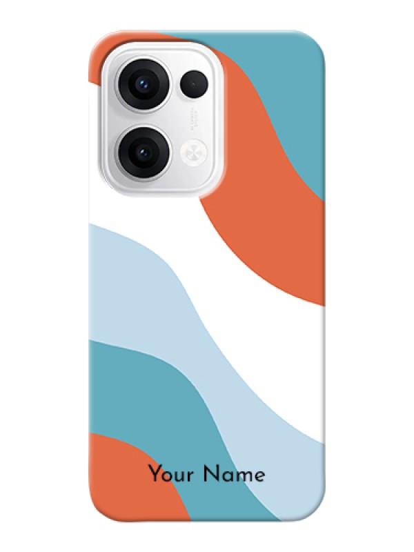 Custom Oppo Reno 13 5G Custom Hard Phone Case - Coloured Waves Design