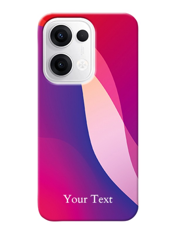 Custom Oppo Reno 13 5G Custom Hard Phone Case - Digital Abstract Overlap Design
