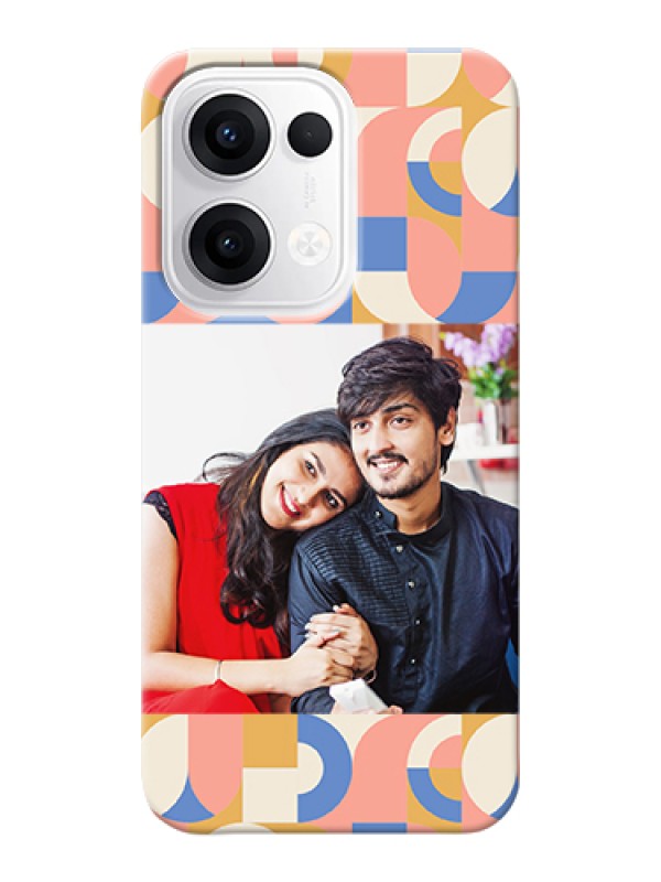 Custom Oppo Reno 13 5G Custom Hard Phone Case - Semi - Circle Maze Pattern Design