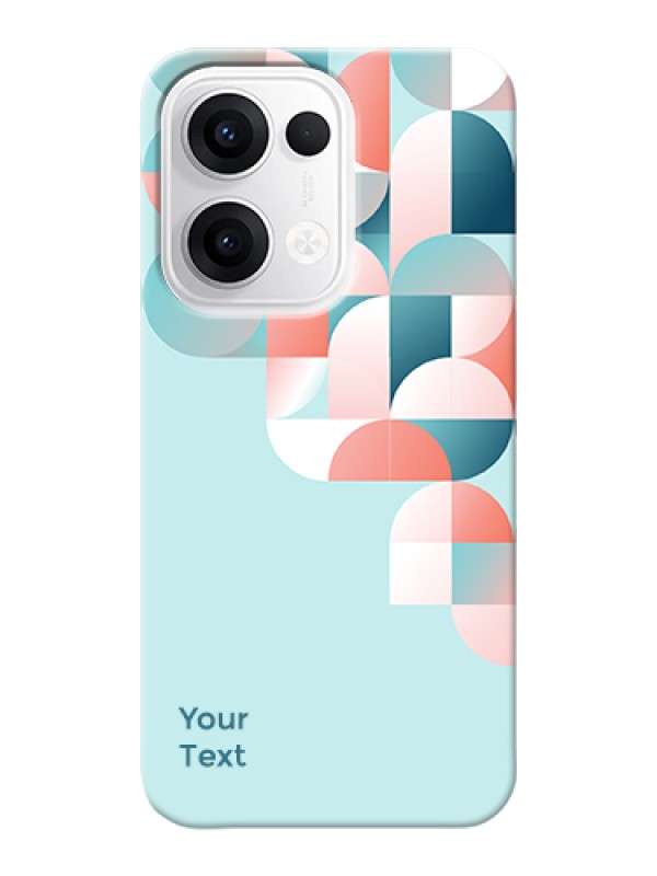 Custom Oppo Reno 13 5G Custom Hard Phone Case - Stylish Semi - Circle Pattern Design