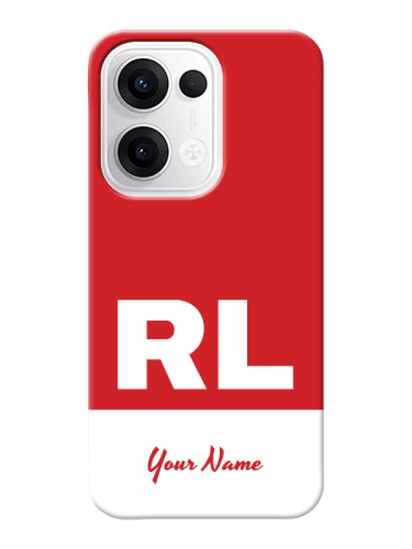 Custom Oppo Reno 13 5G Custom Hard Phone Case - Dual Tone Custom Text Design