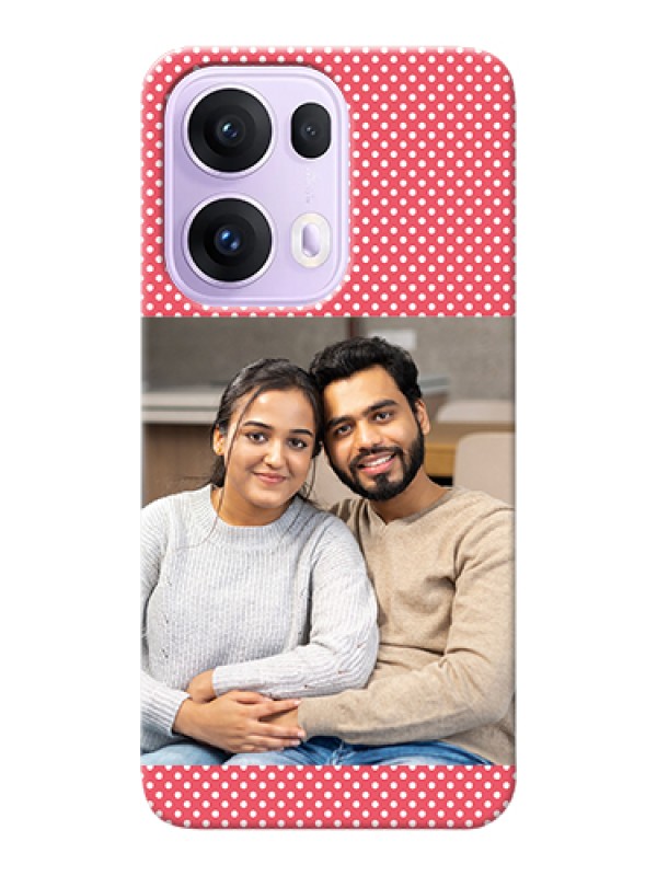 Custom Oppo Reno 13 Pro 5G Custom Hard Phone Case - White Dotted Design