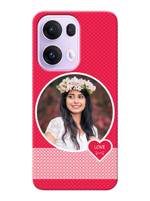 Custom Oppo Reno 13 Pro 5G Custom Hard Phone Case - Pink Color Pattern Design