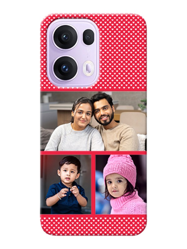Custom Oppo Reno 13 Pro 5G Custom Hard Phone Case - Bulk Photo Upload Design