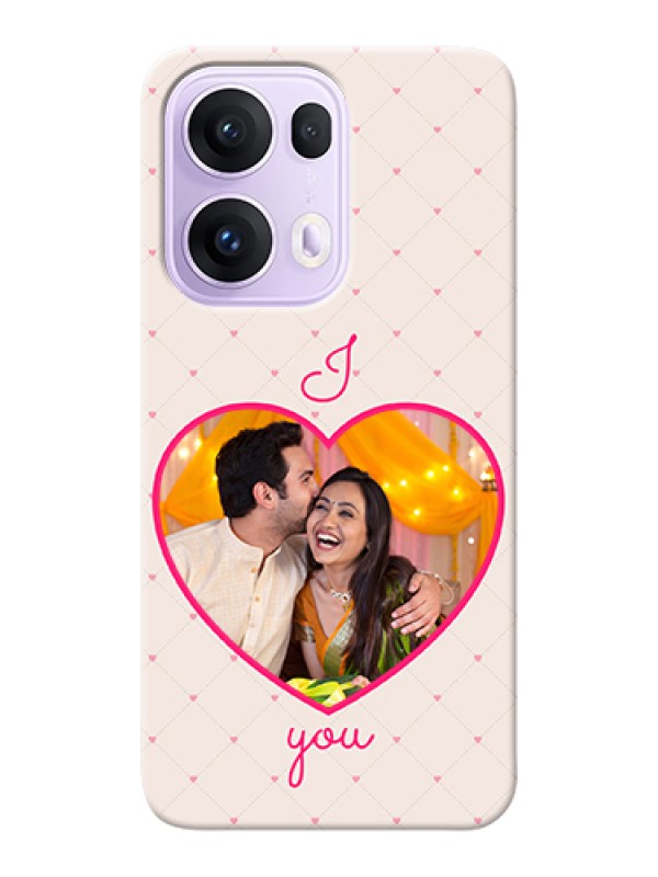 Custom Oppo Reno 13 Pro 5G Custom Hard Phone Case - Heart Shape Design