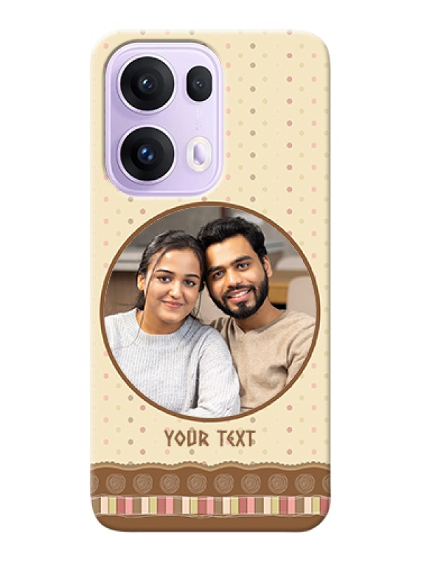 Custom Oppo Reno 13 Pro 5G Custom Hard Phone Case - Brown Dotted Mobile Case Design