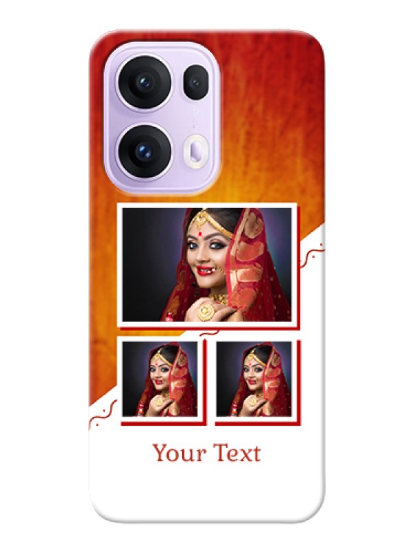 Custom Oppo Reno 13 Pro 5G Custom Hard Phone Case - Wedding Memories Design