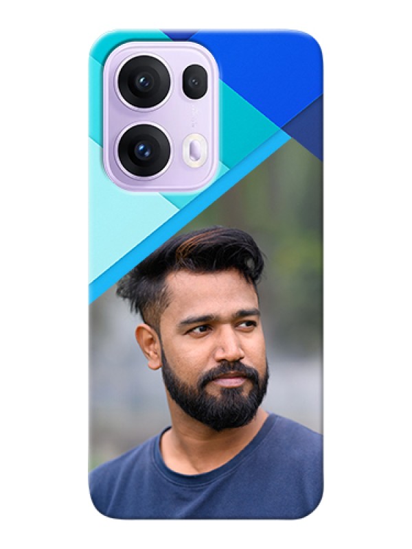 Custom Oppo Reno 13 Pro 5G Custom Hard Phone Case - Blue Pattern Design