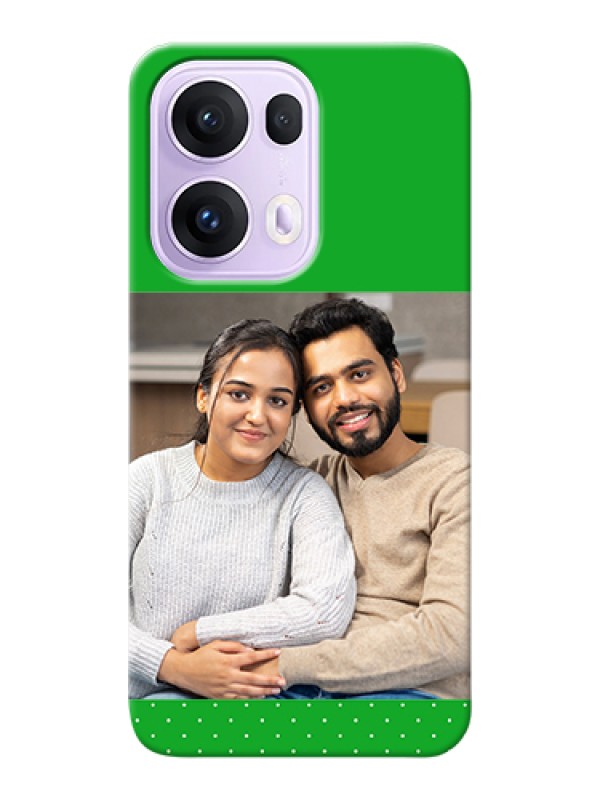 Custom Oppo Reno 13 Pro 5G Custom Hard Phone Case - Green Pattern Design