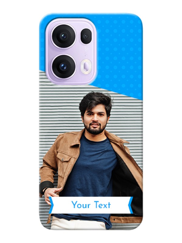 Custom Oppo Reno 13 Pro 5G Custom Hard Phone Case - Simple Blue Color Design