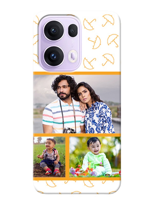 Custom Oppo Reno 13 Pro 5G Custom Hard Phone Case - Yellow Pattern Design