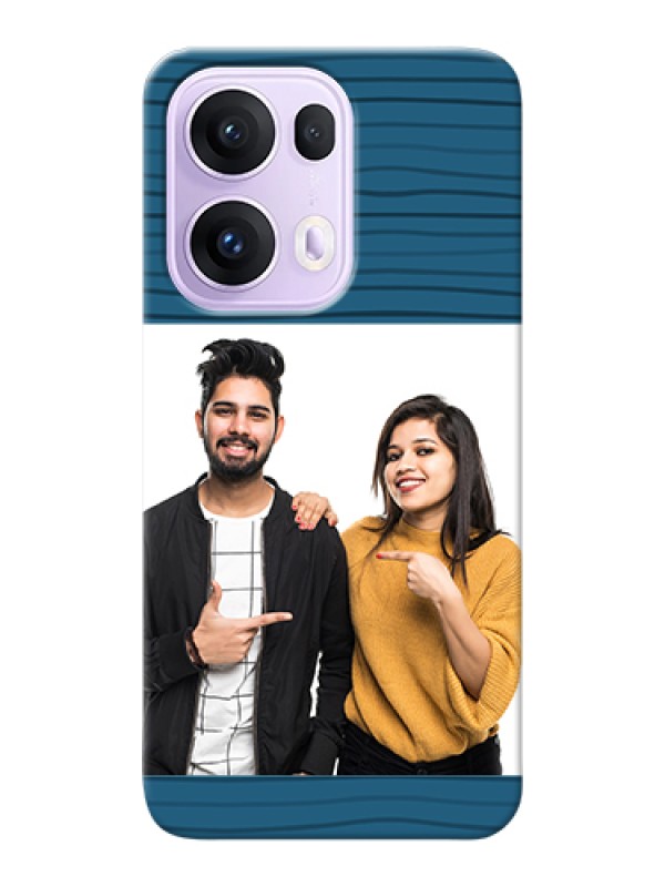 Custom Oppo Reno 13 Pro 5G Custom Hard Phone Case - Blue Pattern Cover Design