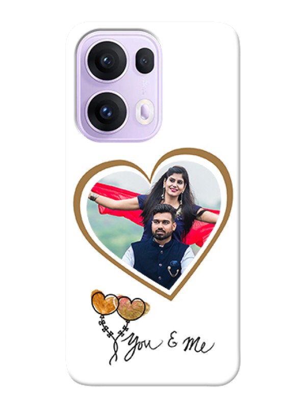 Custom Oppo Reno 13 Pro 5G Custom Hard Phone Case - You & Me Design