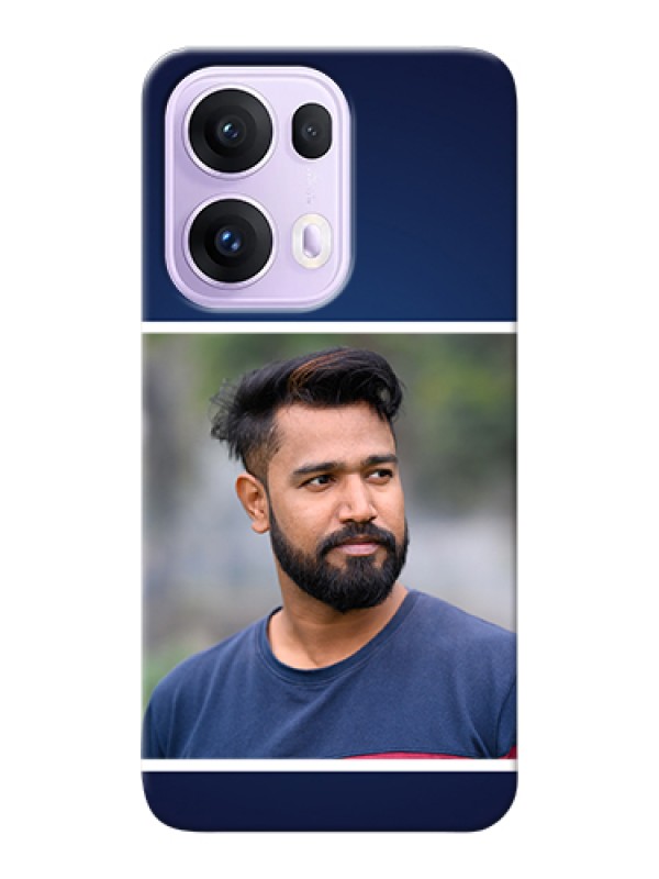 Custom Oppo Reno 13 Pro 5G Custom Hard Phone Case - Simple Royal Blue Design